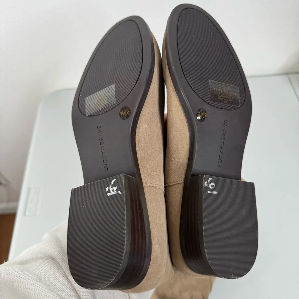 Lucky‎ Brand Calypso Suede Over The Knee Boots in Dune Size 8